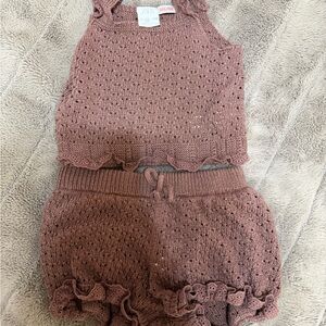 Zara Kids Brown Knit Set